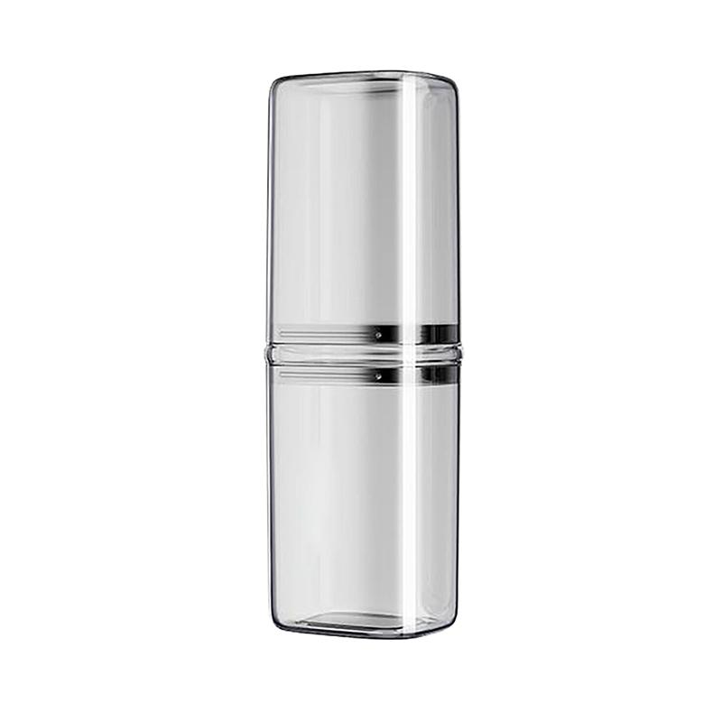 

Portable Clear Toothbrush Mouthwash Cup Storage Box Travel Supplies