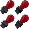4-Pack Red 3157 Bright Light Bulbs Car Auto Signal Turn Backup S8 Miniature Lamp 3157NALL 3757ALL