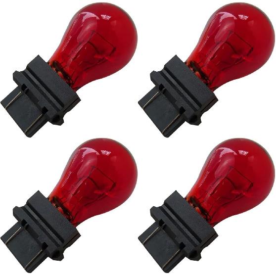 4-Pack Red 3157 Bright Light Bulbs Car Auto Signal Turn Backup S8 Miniature Lamp 3157NALL 3757ALL