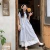 Summer 2026 Plus Size Striped Shirt Dress & Wide-Leg Pants Skirt Set for Women