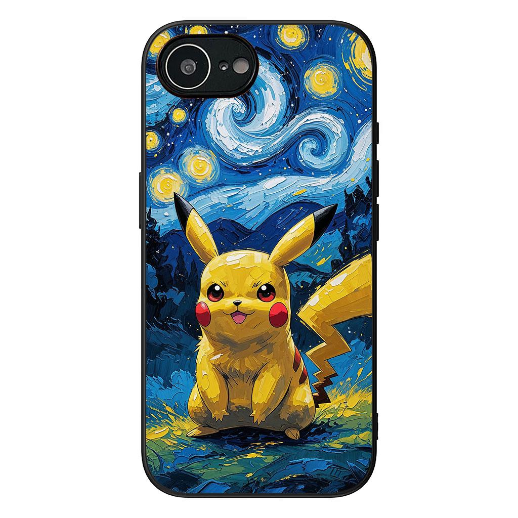 Charmander P-Pokemons Mewtwo P-Pikachus Phone Cover for Apple iPhone 16 15 14 Plus 13 12 Mini 17 Pro Max + ProMax 16E Air Case