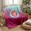 Coperta in Flanella con Stampa Calcio Burnley, Coperta Morbida Calda Leggera per Divano Letto Campeggio