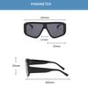 New In Oversized One-piece Square Sunglasses Women Men  High Quality Trending Product Fashion Mirror Driving Shades Uv400