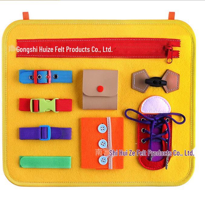New Montessori Felt Busy Board - CE Certified, Early Education Toy for Kids