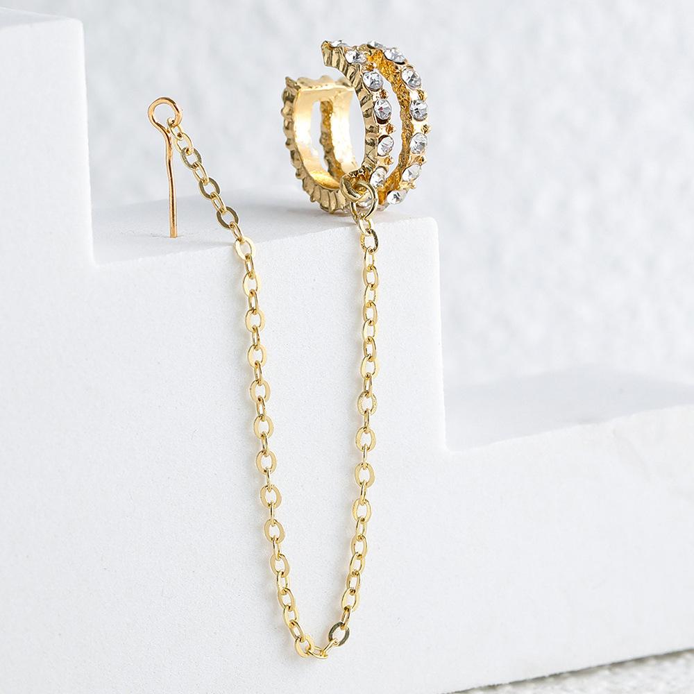 

Chain Creative Fashionable Stud Earrings Simple Geometric Jewelry Ear білий