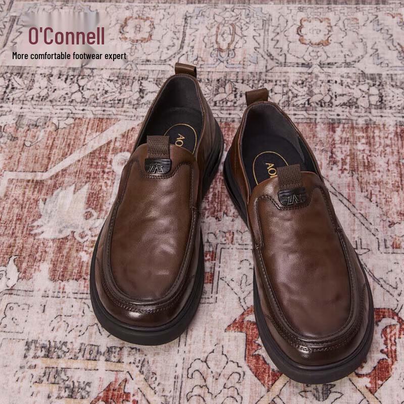 Aokang Men s Slip-On Leather Shoes 40