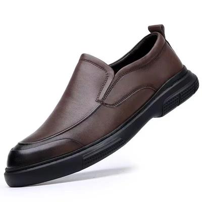 Echte Lederschuhe für Herren Business Loafer Italienische Marke Business Dress All-Match Freizeitschuhe Hochwertige klassische Herrenschuhe