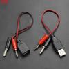 JCD 1piece USB to 4MM Banana Plug Test Cable USB Male/Female To Banana Head Connection Cable A Female Charging Cable