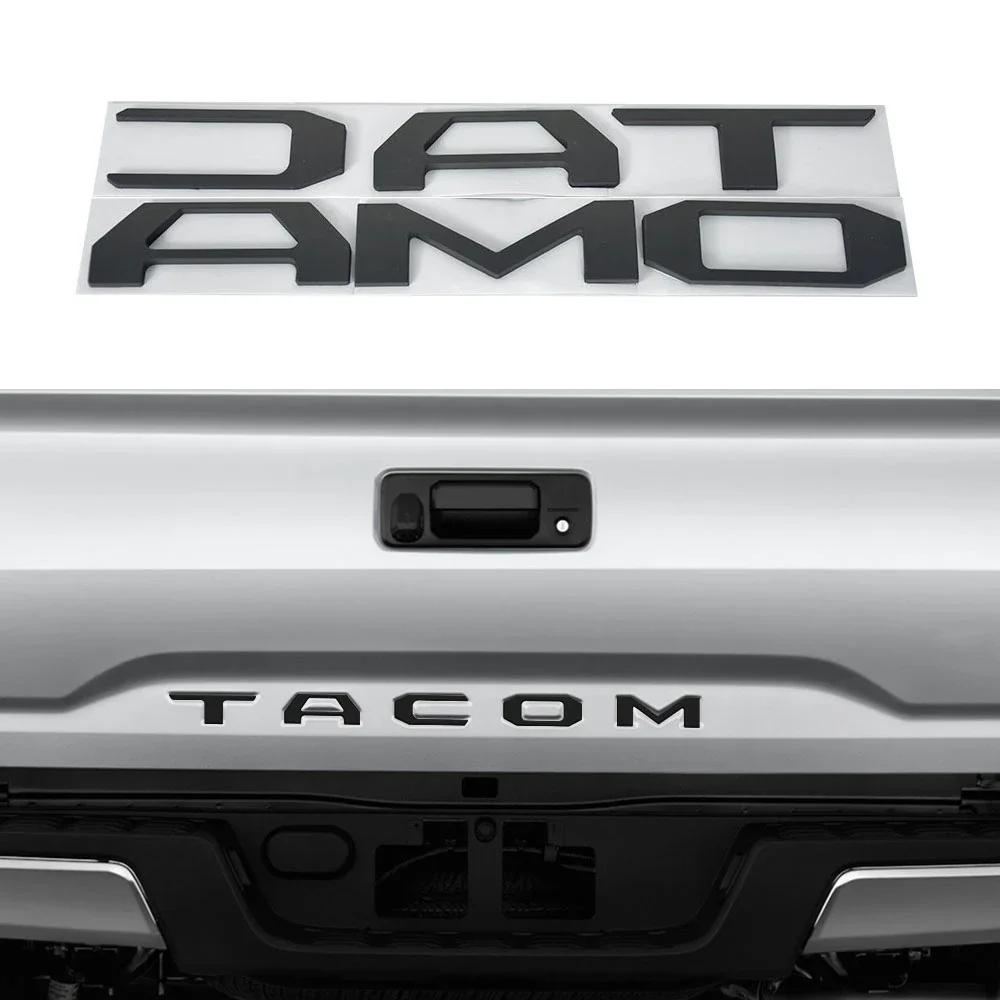 For Tacoma 2016 2017 2018-2021 3D Raised Tailgate Insert Letters Emblem Car Rear Trunk Letter Word Nameplate For Tacoma Stickers