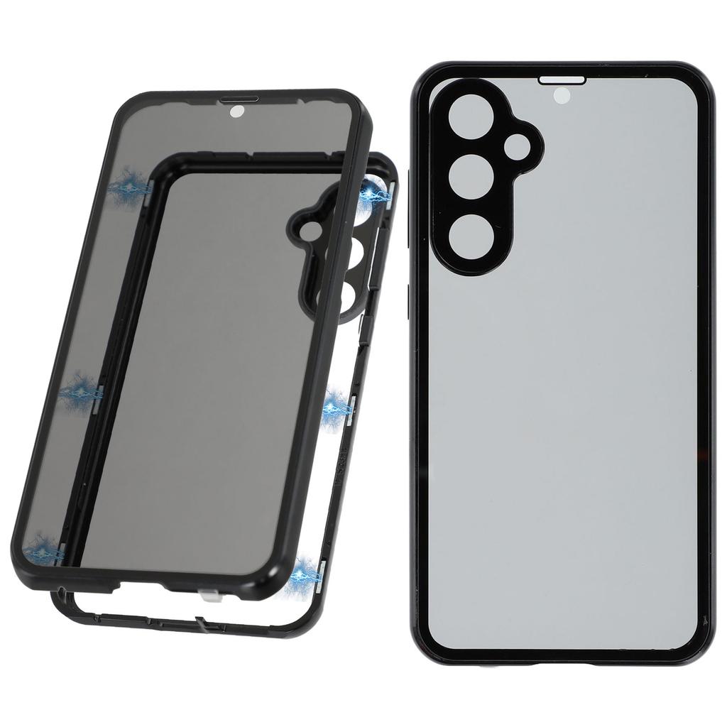 For Samsung Galaxy S23 FE Case with Anti-Spy Screen Protector/Lens Film Tempered Glass Metal Phone Cover