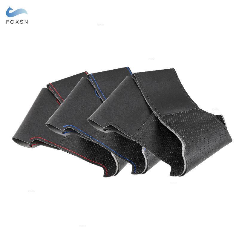 Car Accessories Inner Steering Wheel Cover Leather Trim For Mercedes Benz A45 AMG W176 C63 W204 CLA C117 CLS S-Model 2011-2016