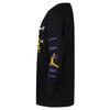 Jordan Los Angeles Lakers Ribbed Cuff Crew Neck Long Sleeve T-Shirt Kids Tops Black DR0577-010