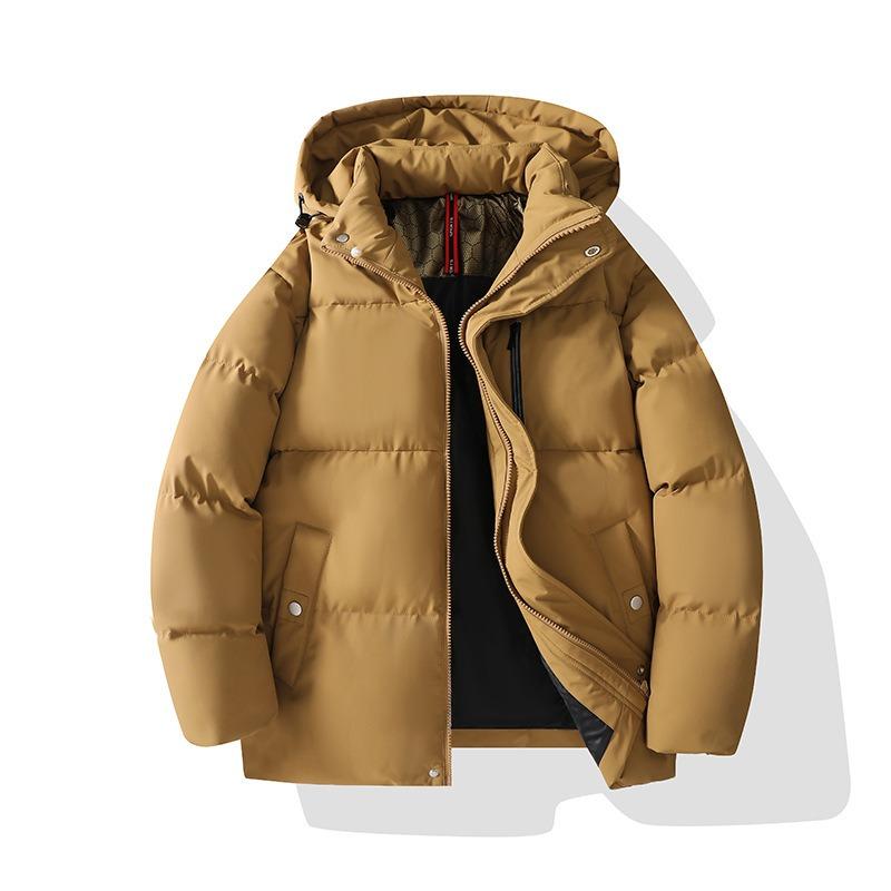 High Quality American Cotton Jacket Men's Thickened Jacket Winter Bread Jacket Loose and Simple Versatile Down Trend Padded Jacket