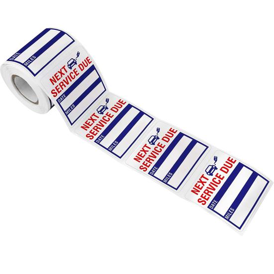 Reminder Sticker Removable Convenient Waterproof Next Service Due Sticker for Car