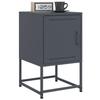 VidaXL Bedside Tables 2 Pcs Anthracite 36x39x60.5 Cm Steel, Cabinet, Side Cabinet, Phone Stand, Table of 846451