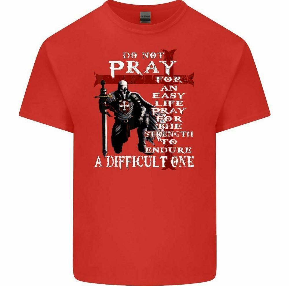 Knights Templar TShirt Unisexs Christian Tee Top Christianity Teutonic Crusader S