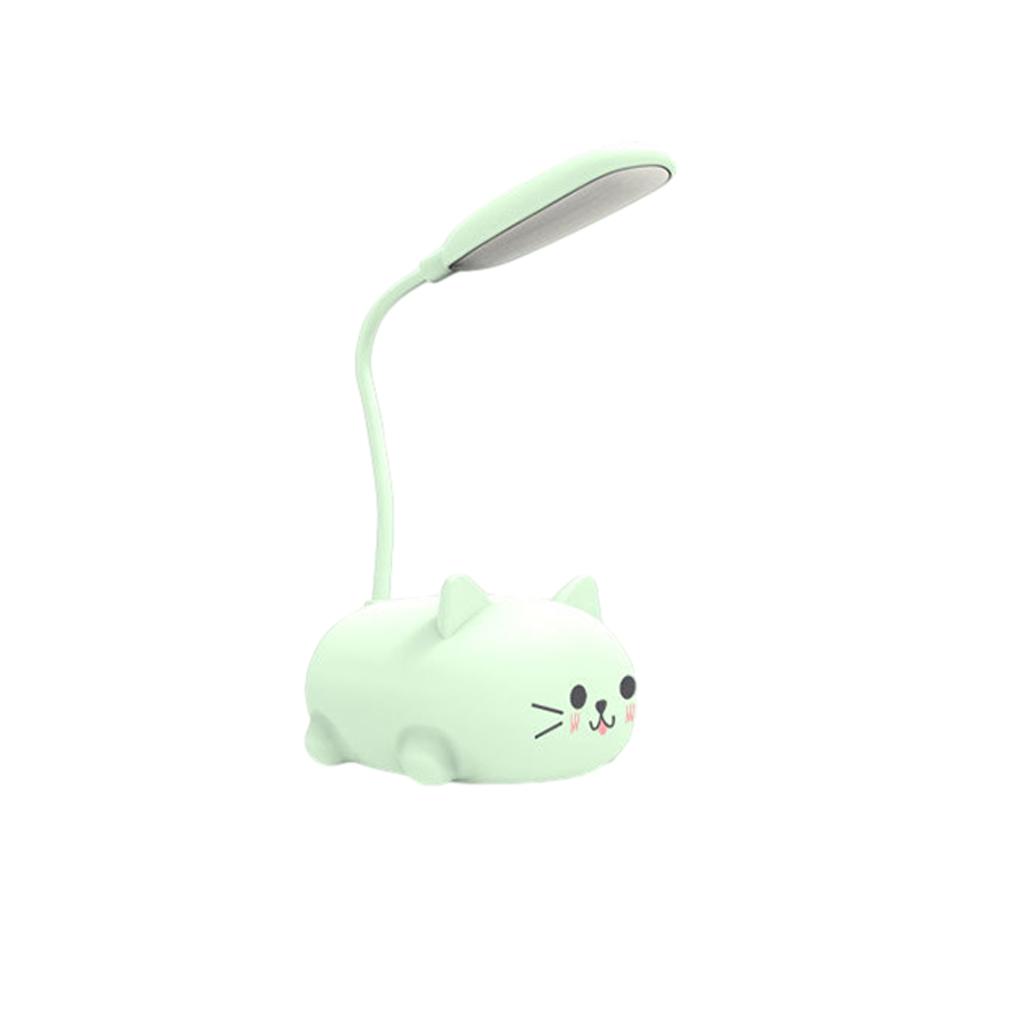 ABS Moderne LED-Tischleuchte mit USB-Ladeanschluss und Augenschutz Kleine Schreibtischlampe Kinder-Schreibtischlampe Niedliche Schreibtischlampe
