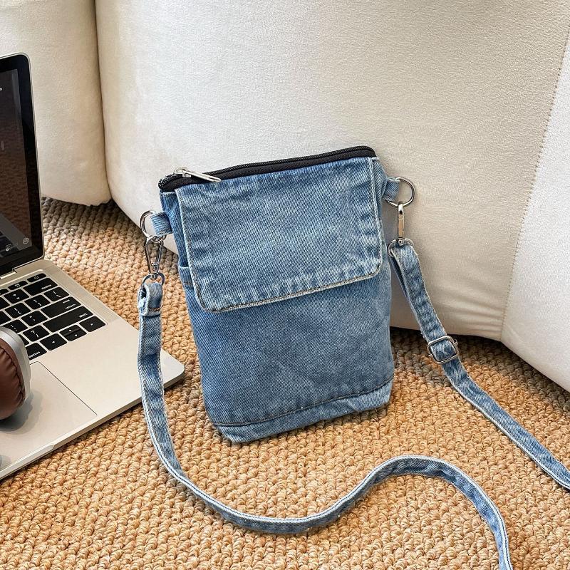 Korean Style Top Handle Bag Japanese Denim Casual and Simple Commuting Bag Fashiable and Versatile Women Crossbody Bag