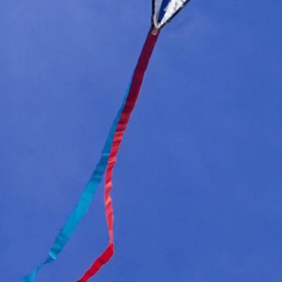Diamond Kite Eye-catching Easy Installation Polyester Rainbow Outdoor Sports Kite for Children