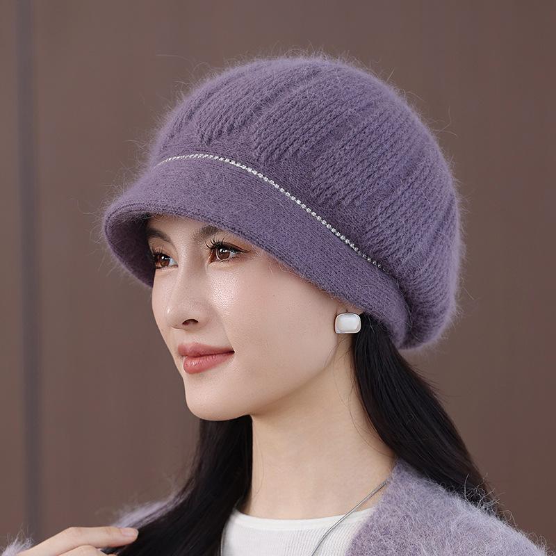 

Women s Winter Slouchy Beanie Hat - Thick Cable- Ear Flaps & Fringe Trim, Soft Stretchy Warm for Cold Weather one size