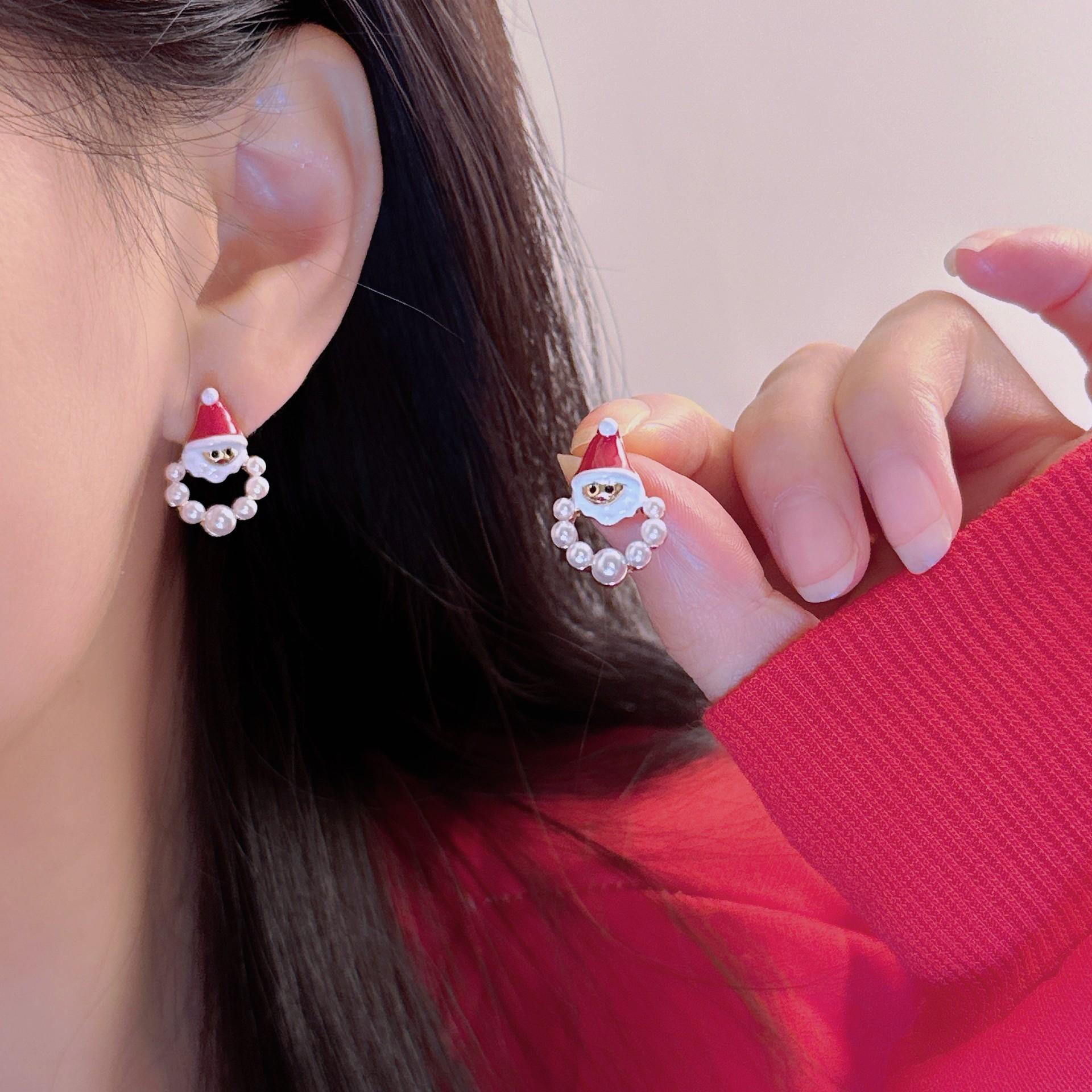 

Рождественская атмосфера Серьги в форме елки Осенние и зимние серьги премиум-класса в стиле нишевого дизайна