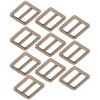10pcs Durable Metal Metal Slide Buckle Wear Resistant Adjustable Buckle  DIY Project
