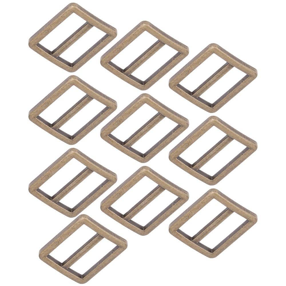 10pcs Durable Metal Metal Slide Buckle Wear Resistant Adjustable Buckle  DIY Project