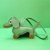 Dachshund Pendant Leather Bag Charm - Cute Cartoon Ornament