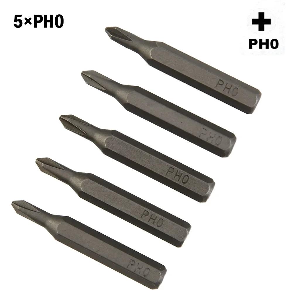 Bits Screwdriver Hex PH0 PH00 Parts Replacement Cross Handworking PH000 PH0000 PH2 4mm Accessories Screwdriver