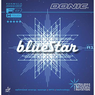 Donic Table Tennis Rubber, Blue Star A1, Inverted Soft, Sticky Tension, Black (AB), MAX AL101