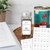 216pcs White Sticker Spice Jars Sticker Organizer Label For Household Kitchen Waterproof Reusable Kitchen Accesserioes