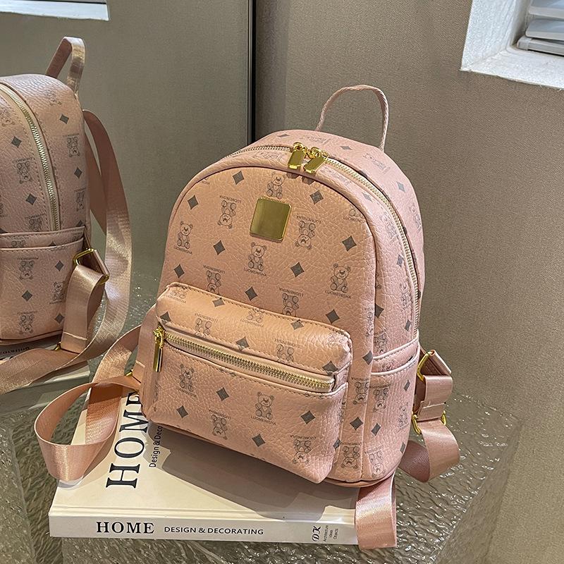 Large Capacity Bag, New Versatile Backpack, Female Portable Student Schoolbag, High-end Going Out Backpack.