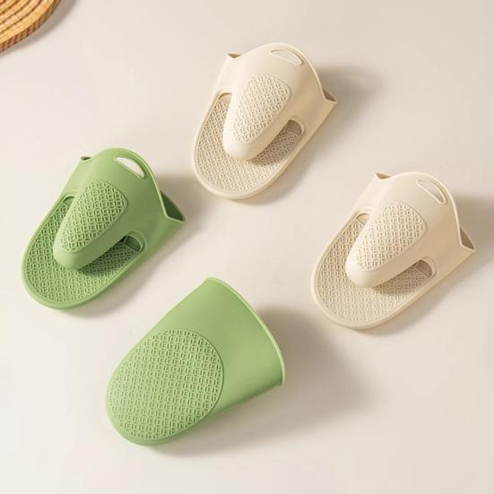 1Pc Thickened Silicone Oven Mitts with Non-Slip Texture Heat-Resistant Gloves for