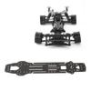 Carbon   RC Drift Car Chassis High Traction Upgrade RC Car Chassis with Battery Mount Plate for 3 RACING D5S 1Celsius10