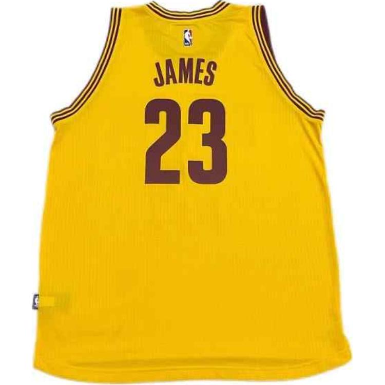Adidas X NBA Collaboration Cleveland Cavaliers James Letter Sports Comfortable 23 Jersey Basketball Vest Unisex Jerseys Yellow A61201