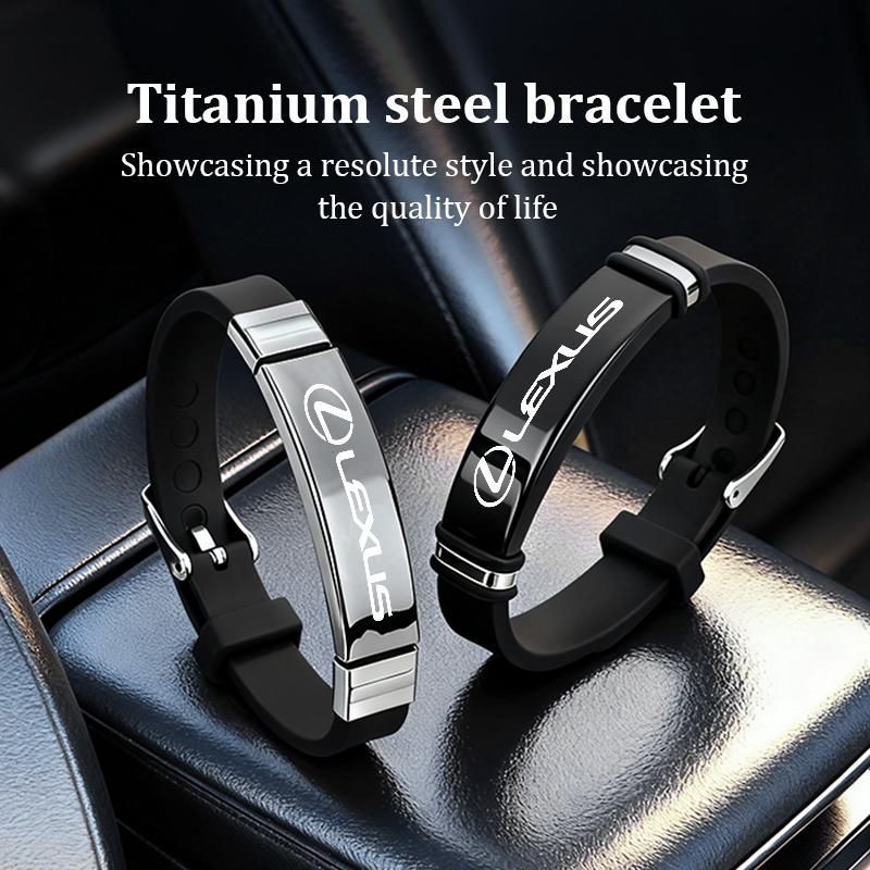 Mode Auto Logo Titanium Staal Sport Polsband Accessoire Cadeau Voor Lexus UX250h RX450h CT200h RX400h NX LX GC RX UX GX