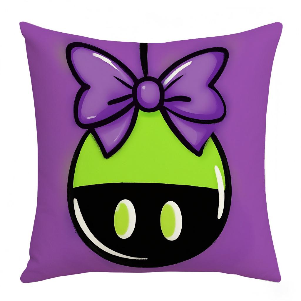 Single-sided Printing Halloween Pumpkin Push Push Cushion Cover Printed Home Push Pillow Cover
