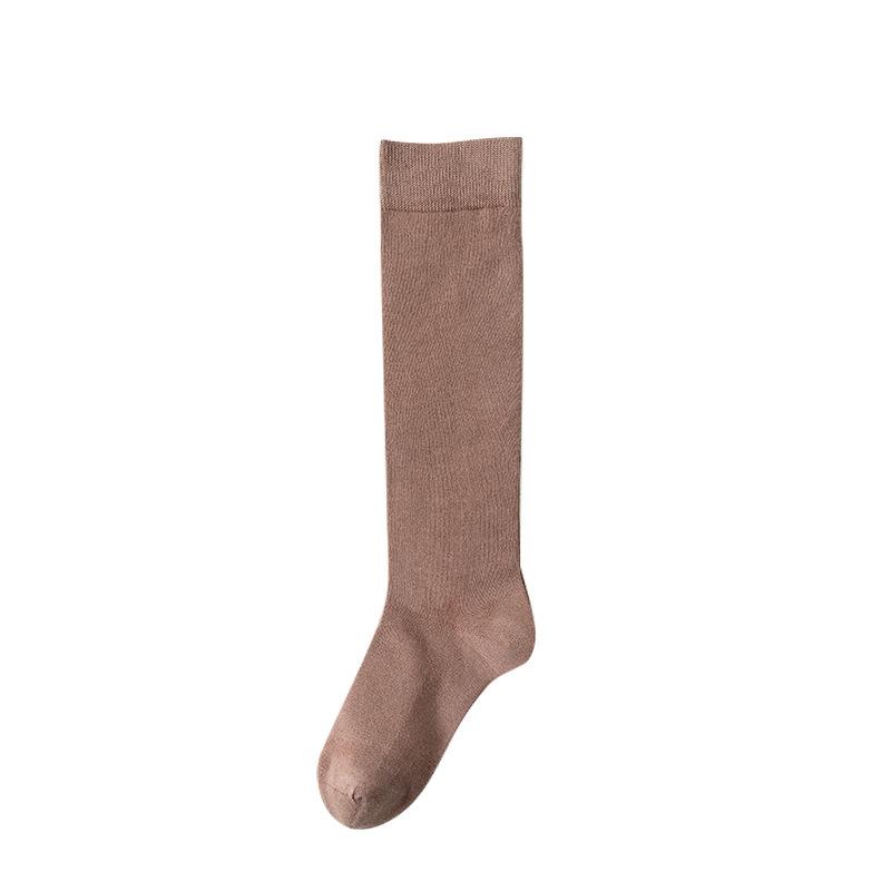 Female Spring and Autumn Cotton Pressure Thin Long Leg Socks