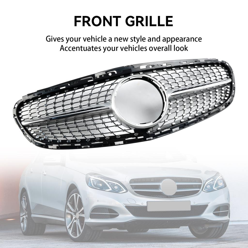 Diamant Frontstoßstangengitter Grill Passend für Mercedes E-Klasse W212 2013-2016 Facelift