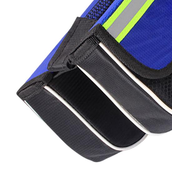 Bicycle Saddle Bag Large Capacity Waterproof Flip Opening Bicycle Oxford Cloth Front Beam