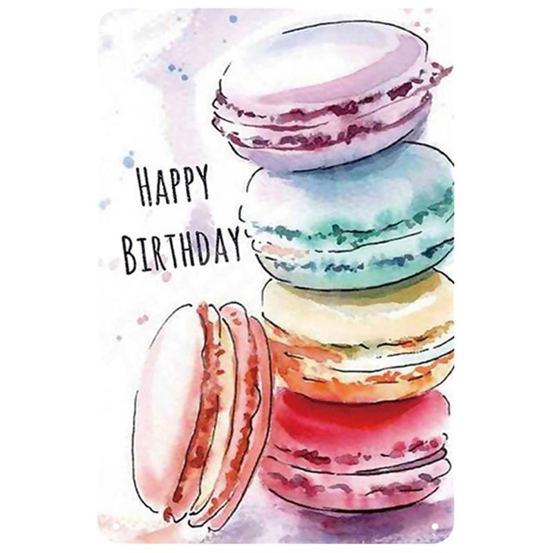 Fruit Bakery Dessert Metal Tin Signs Sweet Plaque Kitchen Wall Art Iron Painting Pub Plaque Club Bar Restaurant Decor Plate