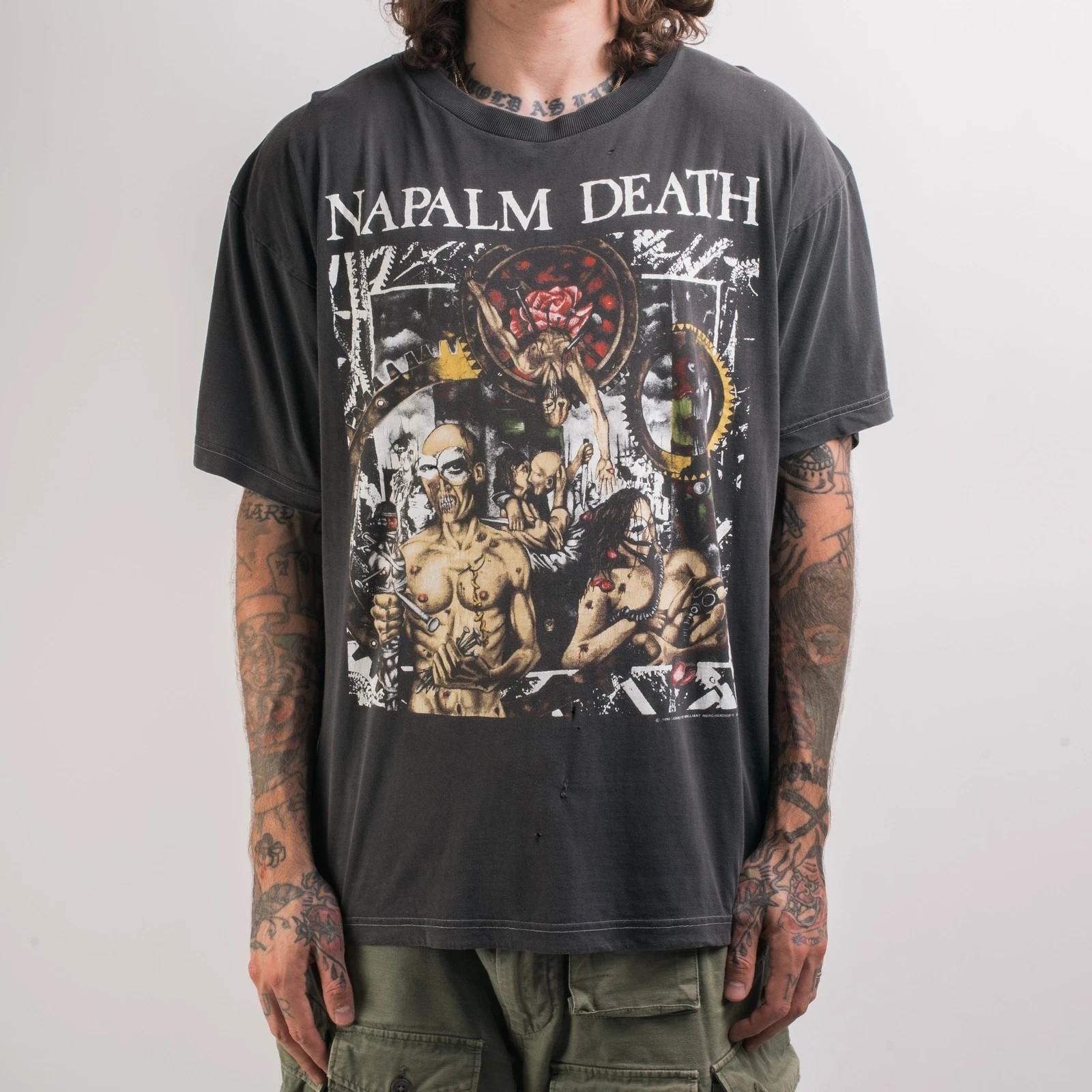 

1992 Napalm Death Campaign For Musical Destruction Tour Unisex Shirt WA0604 Unisex T-Shirt XL