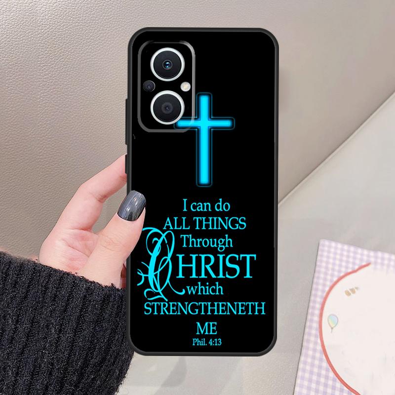 

Christian Jesus Christ Bible Verse Funda For OPPO Reno 14 10 11 12 13 Pro 12F 11F 13F 14F 7 8 Lite OPPO Find X9 X8 X6 Pro Case OPPO Reno8 5G