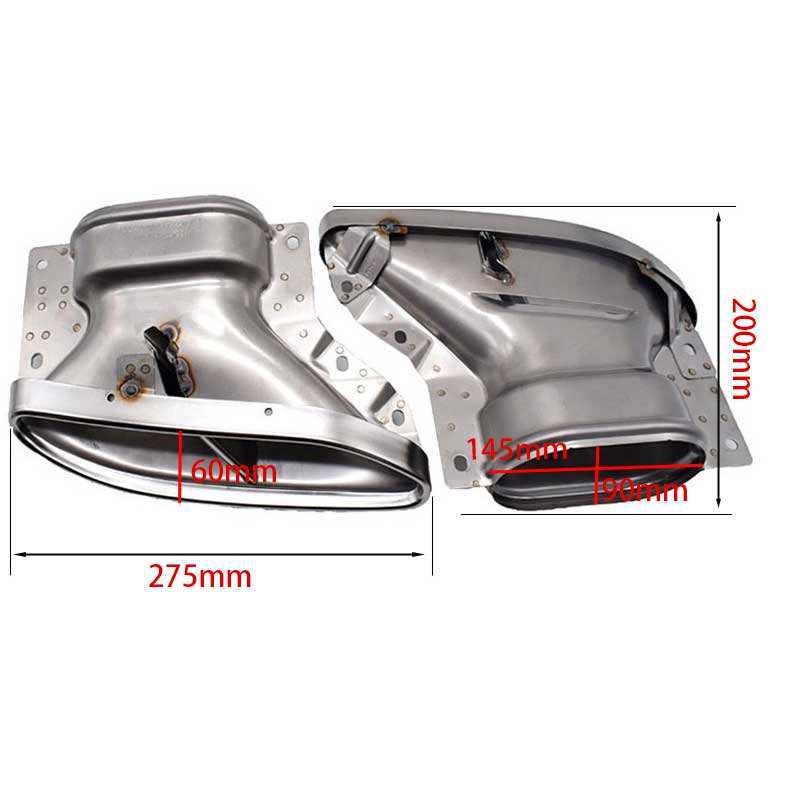 Mercedes S-Klasse W222 Sportliches Edelstahl-Auspuffendrohr Upgrade