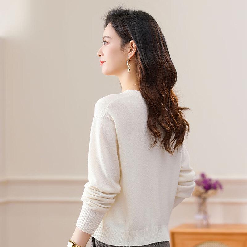 Women's 100% Pure Wool Cardigan Sweater
