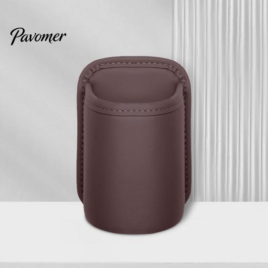 Multifunctional Car Door Container Universal Faux Leather Cup Holder, Wide-Mouth Clip Organizer for Drinks, Pocket Phones, Automotive Interior Storage