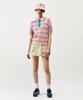 MAYOL Cotton Contrast Cargo Skirt_Warm Beige