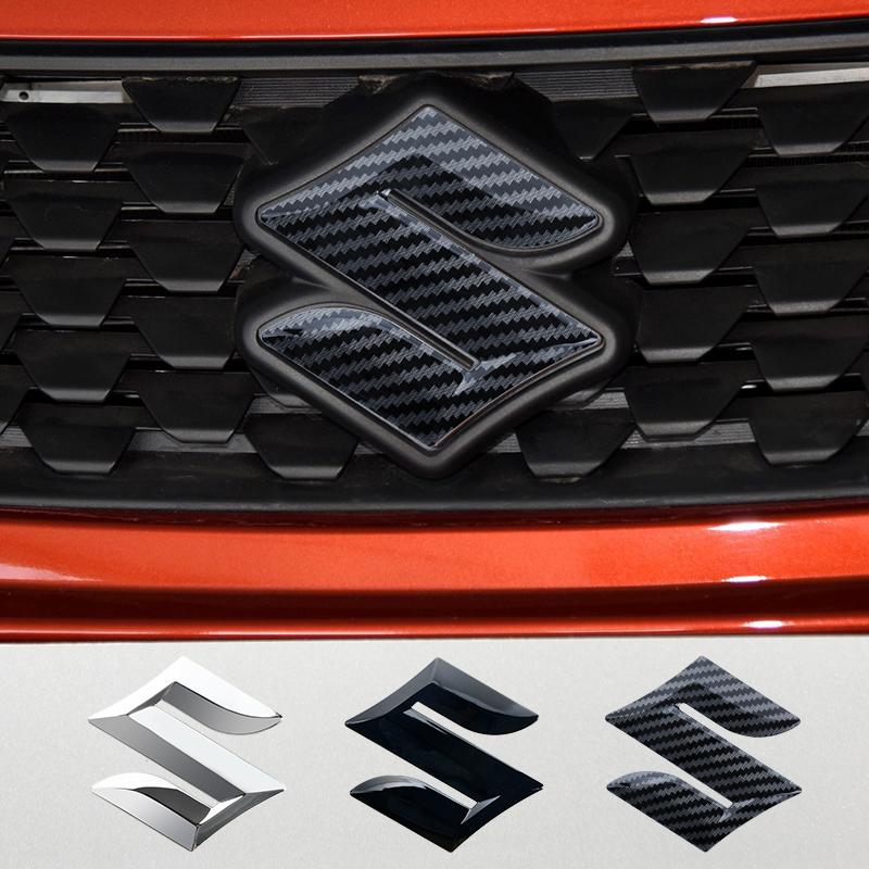 Capó del Coche Delantero y Trasero Marca de Cola ABS Logo Parrilla Delantera Pegatina de Insignia del Compartimento Trasero Para Accesorios Suzuki Swift ALTO