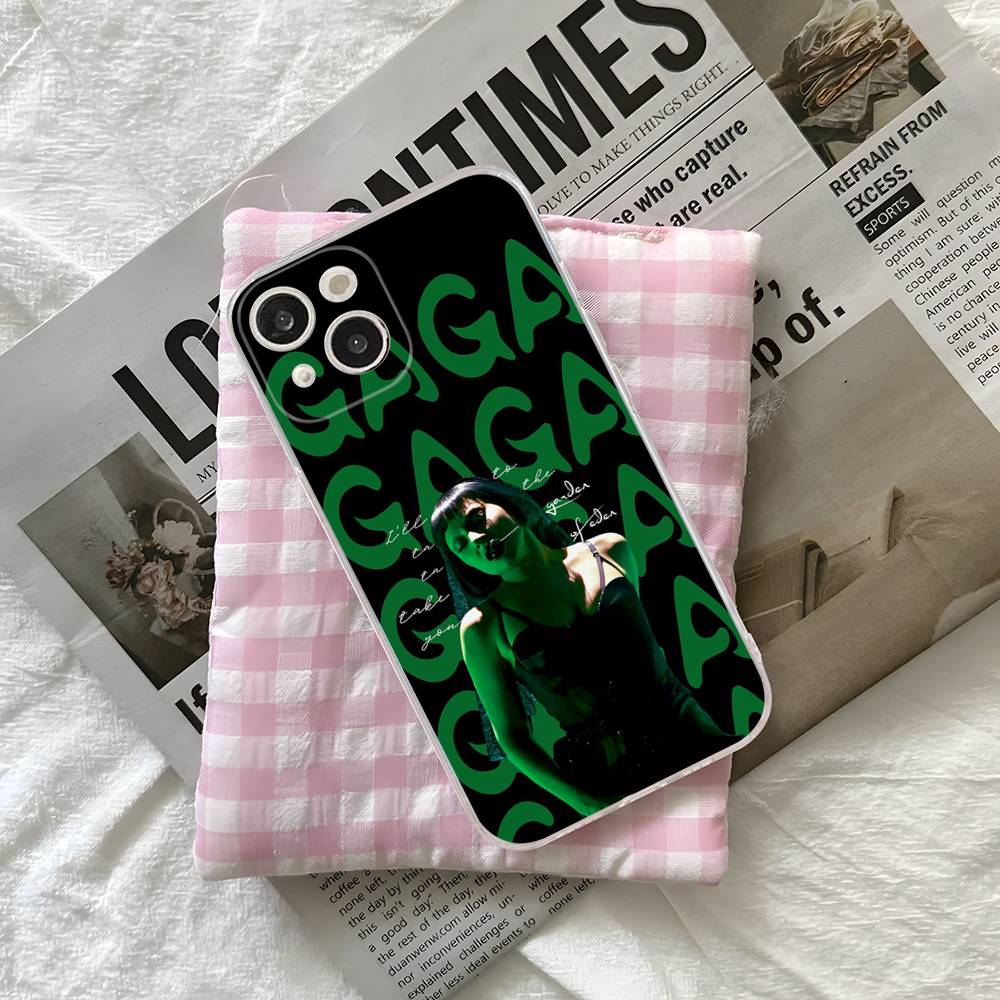 Singer L-Lady G-Gaga For iPhone 17 16 15 14 13 12 Mini 11 Pro Max Transparent Case