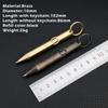 New Brass Mini Ballpoint Pen with Keychain Portable Gel Pen Pocket Pen Travel